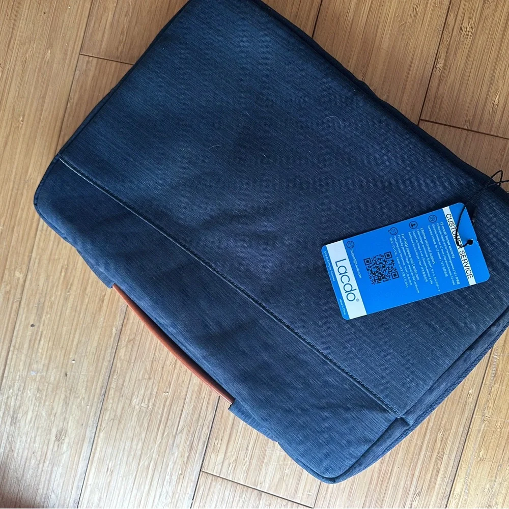 NWT Lacdo Navy Blue Laptop Bag